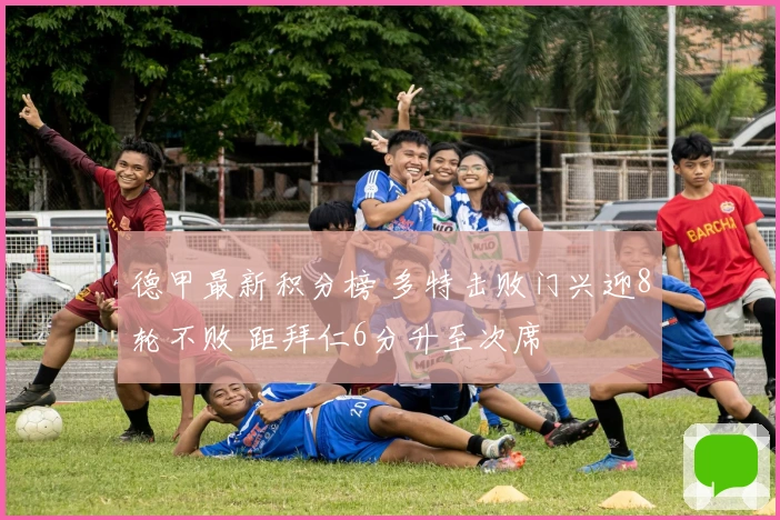 德甲最新积分榜 多特击败门兴迎8轮不败 距拜仁6分升至次席