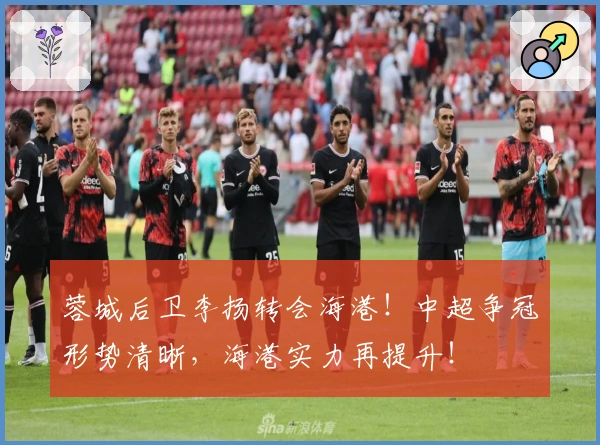 蓉城后卫李扬转会海港！中超争冠形势清晰，海港实力再提升！